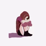 A woman living with post traumatic stress disorder thinking about making a PTSD claim