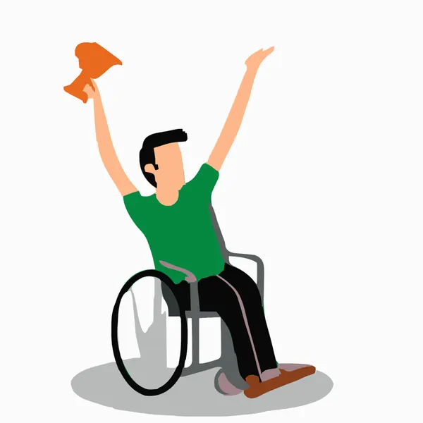 A man in a wheelchair having a successful TPD claim