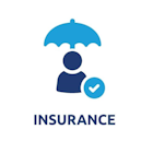 Life insurance policy icon