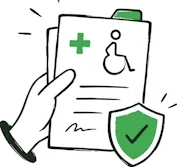 Disability insurance claims icon